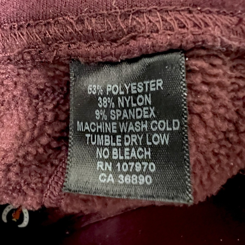 Kerrits Wine Power Stretch Fleece Knee Patch Pocket Riding Tights (M) MSRP $139 - Picture 10 of 10